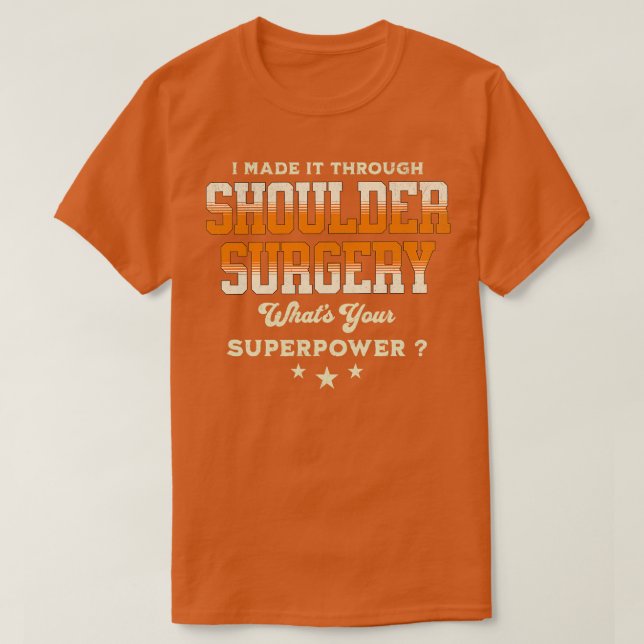 Schulter-Operation Erholung 2 T-Shirt (Design vorne)