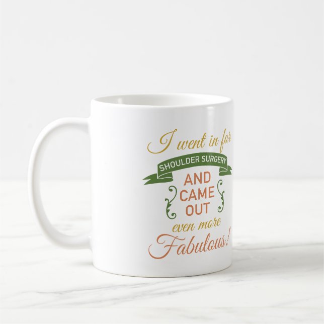 Schulter Operation Fantastische Erholung (grün) Kaffeetasse (Links)