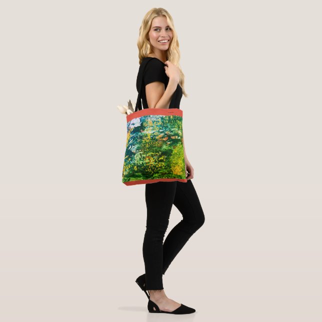 Schulter-Tasche "Grüne Wiese" Tasche (Am Model)