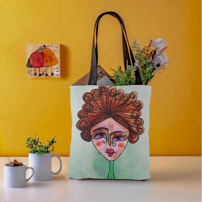 Schultertasche (Whimsical Woman - 01) Tasche (Von Creator hochgeladen)