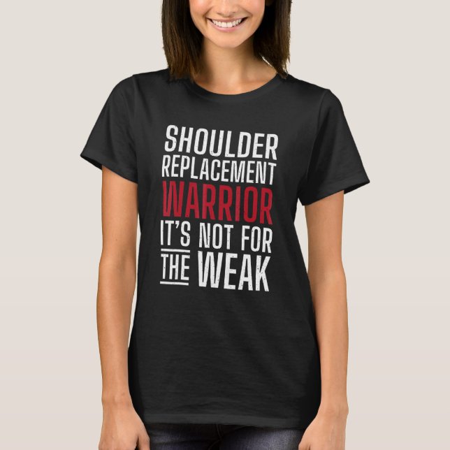 Schultertausch-Krieger nicht für die Schwächung T-Shirt (Vorderseite)