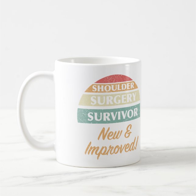 Schulterüberlebung Operation Spaß Kaffeetasse (Links)