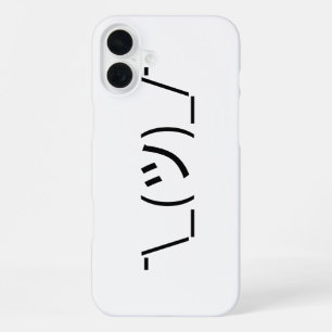 Schulterzucken-Emoticon ¯\_(ツ)_/¯ Japanisches Kaom iPhone Hülle