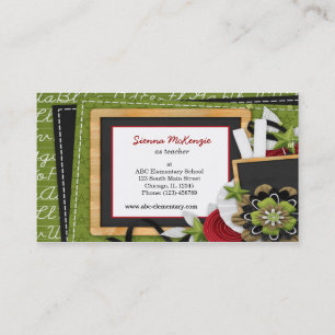 Schulthema Visitenkarte