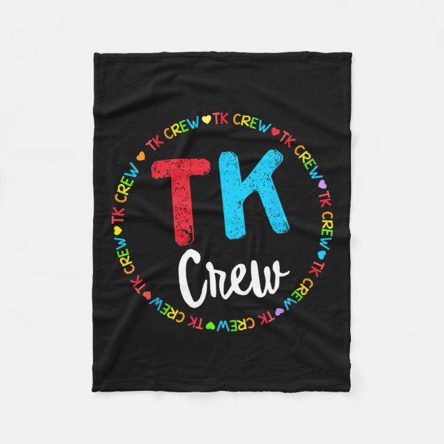 Schulübergang Kindergarten Team Crew Fleecedecke (Vorderseite)