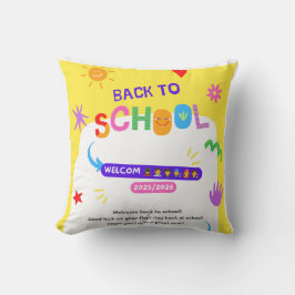 Schuluhr für Kinder für das neue Schuljahr Kissen