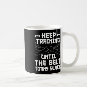 Schulung behalten, bis der Gürtel zum Schwarzen Ka Kaffeetasse