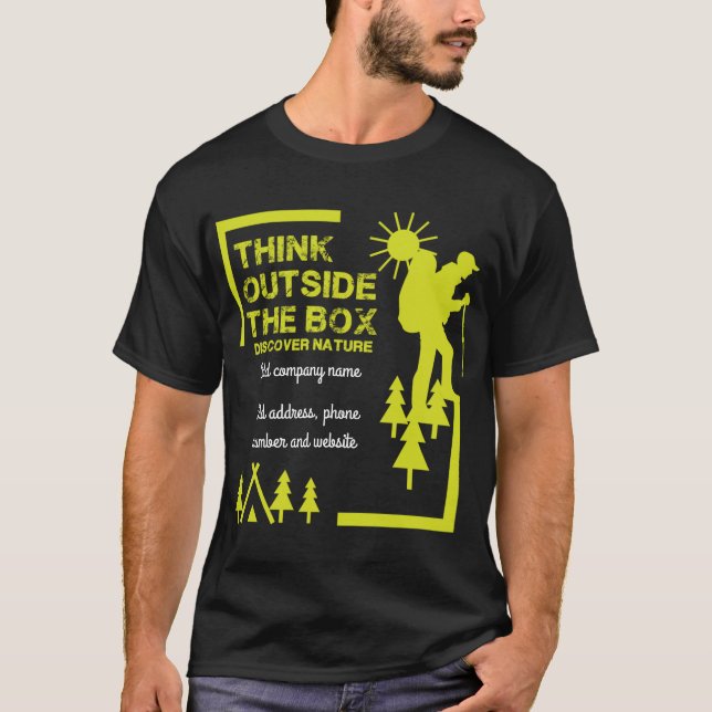 Schulung und Werbeaktion von Bushcraft-Reiseverans T-Shirt (Vorderseite)