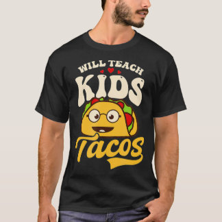 Schulungen für Kinder im Tacos Design Kindergarten T-Shirt