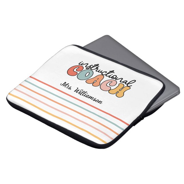 Schulungslehrer Retro Laptopschutzhülle (Vorne Oben)