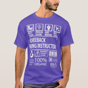 Schulungsleiter für Pferdereiten - MultiTasking ze T-Shirt