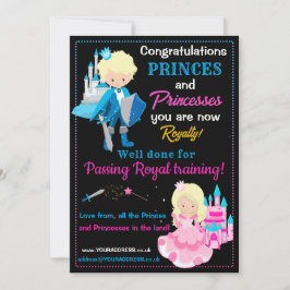 Schulungszeugnis für Prinz und Prinzessin Einladung
