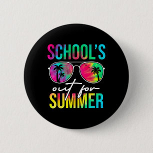 Schulunterricht für Schüler im Sommer Abschluss Button