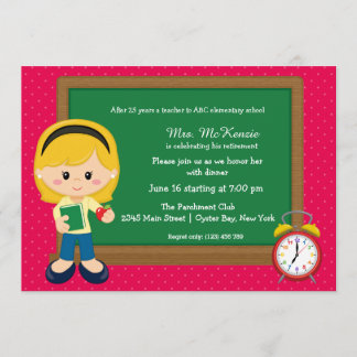 Schulveranstaltung * Hintergrundfarbe Einladung