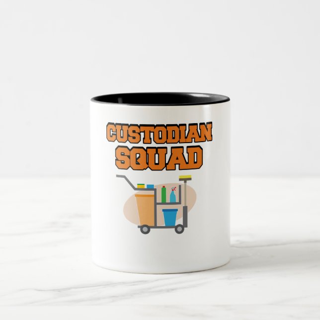 Schulverwalter Squad Stellvertreter Janitor Suppor Zweifarbige Tasse (Mittel)