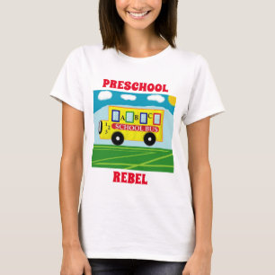Schulvorschulrebel-Schule Busspass T-Shirt