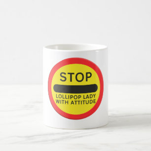 Schulwegweiser Kinderüberweg Lollipop-Dame  Kaffeetasse