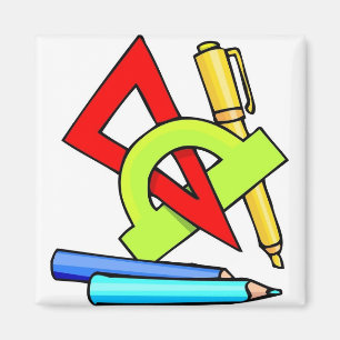 Schulwerkzeuge Magnet