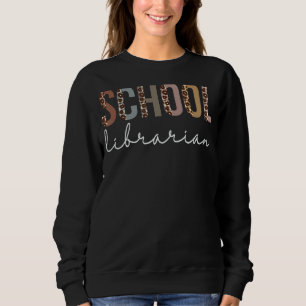 Schulwürdigung für Frauen in Bibliothekaren Sweatshirt
