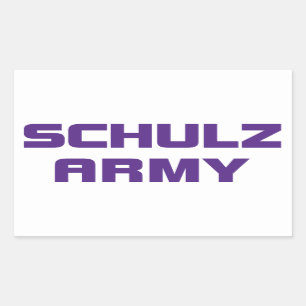 Schulz Armee-Aufkleber Rechteckiger Aufkleber