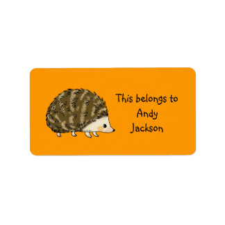 Schulzeichen ( Igel ) Adressaufkleber