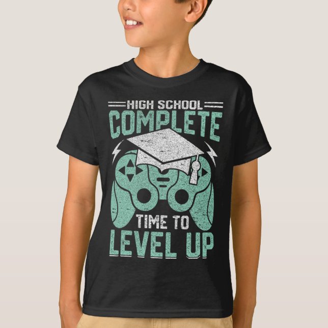 Schulzeit zum Studium des Videospielstudiums T-Shirt (Vorderseite)