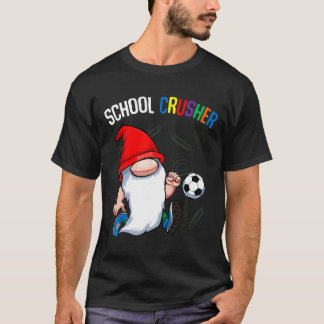Schulzerstörer Ck Zur Schule Süßer Gnom Fußball St T-Shirt