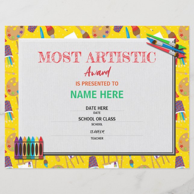 Schulzeugnis (Vorderseite)