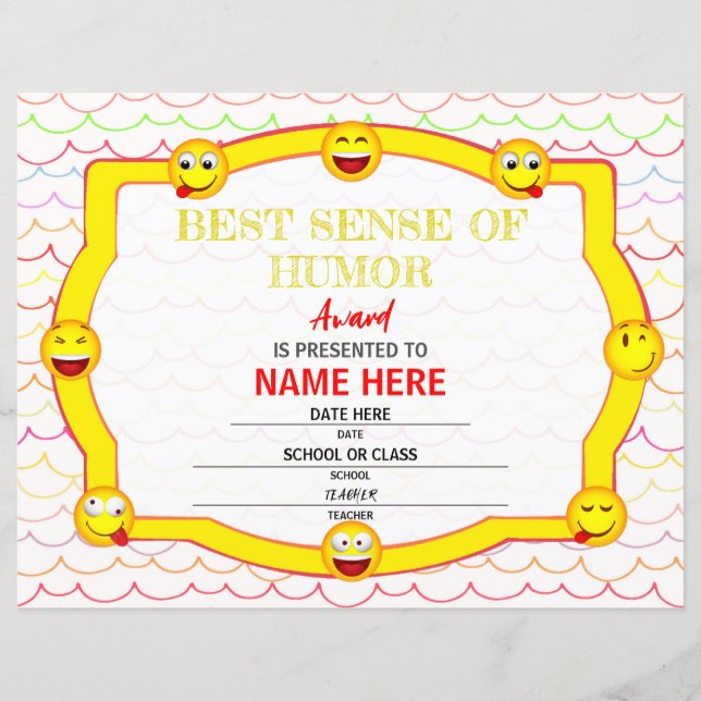 Schulzeugnis (Vorderseite)