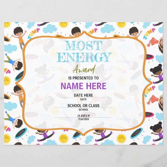 Schulzeugnis (Vorderseite)