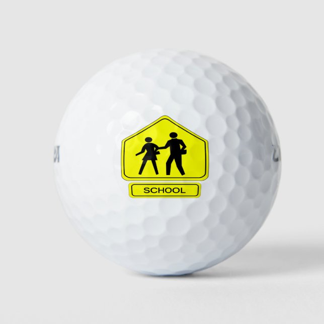 Schulzone Golfball (Vorderseite)