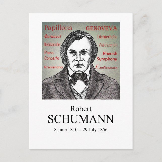 Schumann Postkarte (Vorderseite)