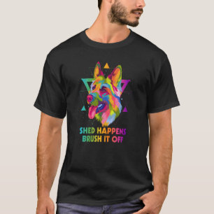 Schuppen Passiert Einfach Wegbürsten Deutscher Sch T-Shirt