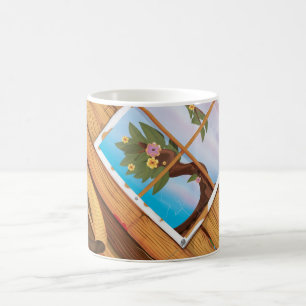 Schuppen zum Umpflanzen Kaffeetasse