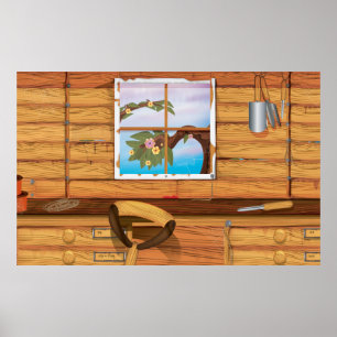 Schuppen zum Umpflanzen Poster