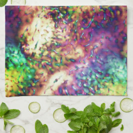 Schuppenfarbene Waagen oder Wassertropfen Geschirrtuch