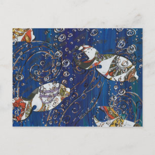 Schuppenfisch Postkarte