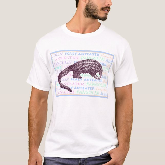 Schuppiger Anteater-/Pangolin-T - Shirt (Vorderseite)