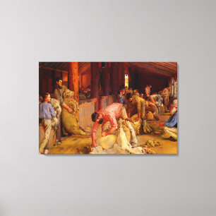Schur der Widder Tom Roberts 1890 Australische Kun Leinwanddruck