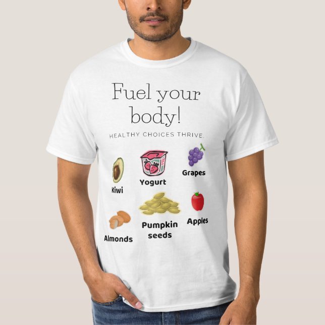 Schüren Sie Ihren Körper frische grüne Entscheidun T-Shirt (Vorderseite)