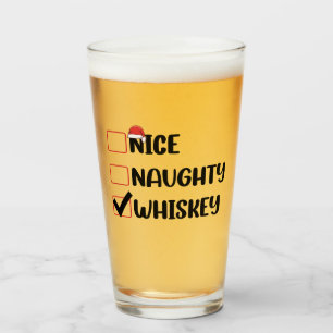 Schurken Guter Whisky Weihnachtsmann Weihnachtslis Glas