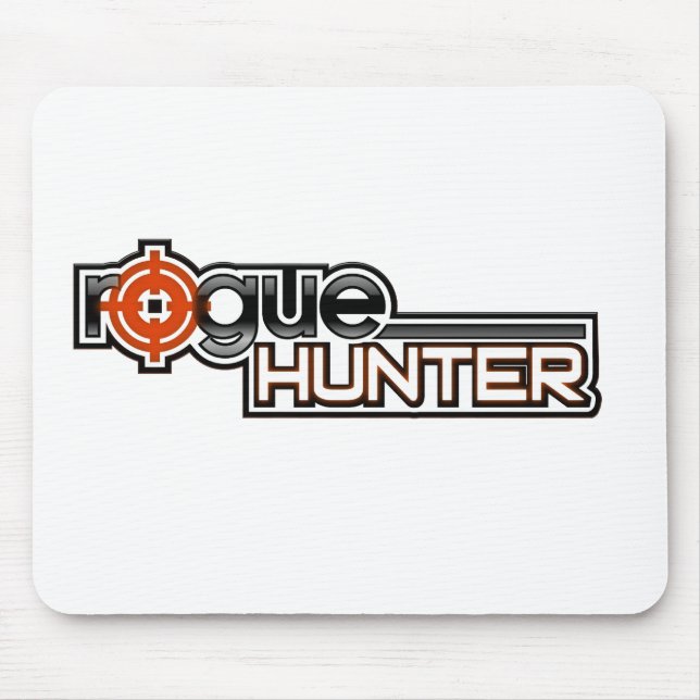Schurken- Jäger-Mausunterlage (Logo) Mousepad (Vorne)