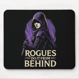 Schurken machen es von hinten Lustiges Rpg Brettsp Mousepad