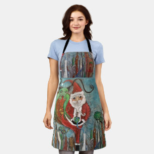 Schurken oder Schicki-Schmuck Santa und Krampus Ku Schürze