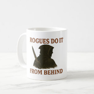 Schurken tun es von Behind Kaffeetasse