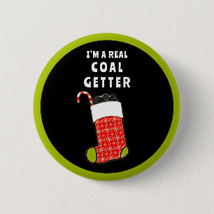 Schurken-Weihnachtsstrumpf-Füller Button