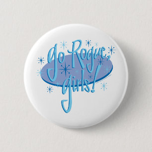 Schurkenmädchen Button