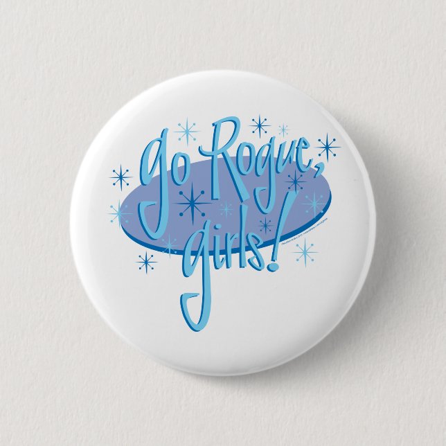 Schurkenmädchen Button (Vorderseite)