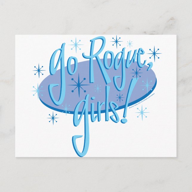 Schurkenmädchen Postkarte (Vorderseite)