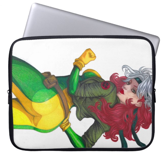 Schurkin Laptopschutzhülle (Vorderseite)
